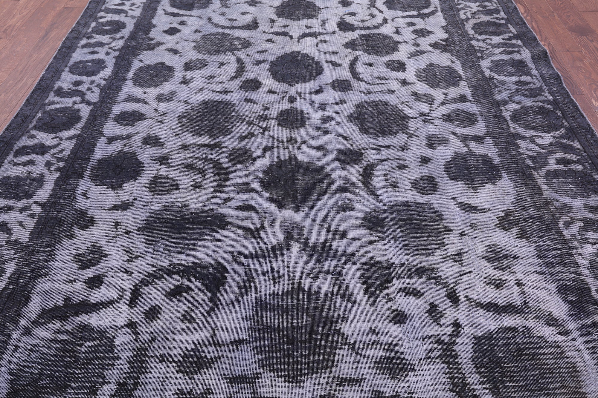 Persian Overdyed Hand Knotted Wool Rug - 7' 10" X 10' 10" - Golden Nile