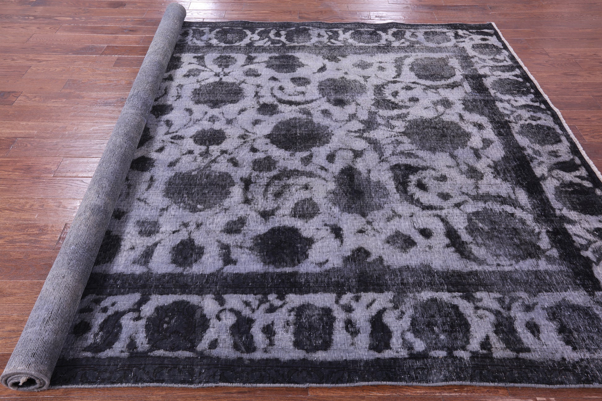 Persian Overdyed Hand Knotted Wool Rug - 7' 10" X 10' 10" - Golden Nile
