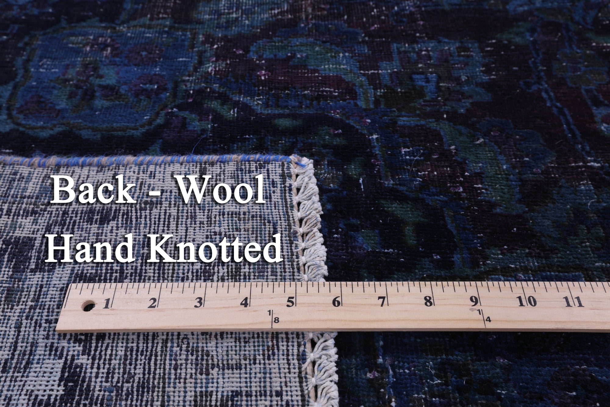 Persian Overdyed Hand Knotted Wool Rug - 7' 7" X 10' 7" - Golden Nile
