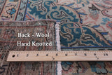 Persian Vintage White Wash Handmade Wool Rug - 9' 7" X 12' 6" - Golden Nile