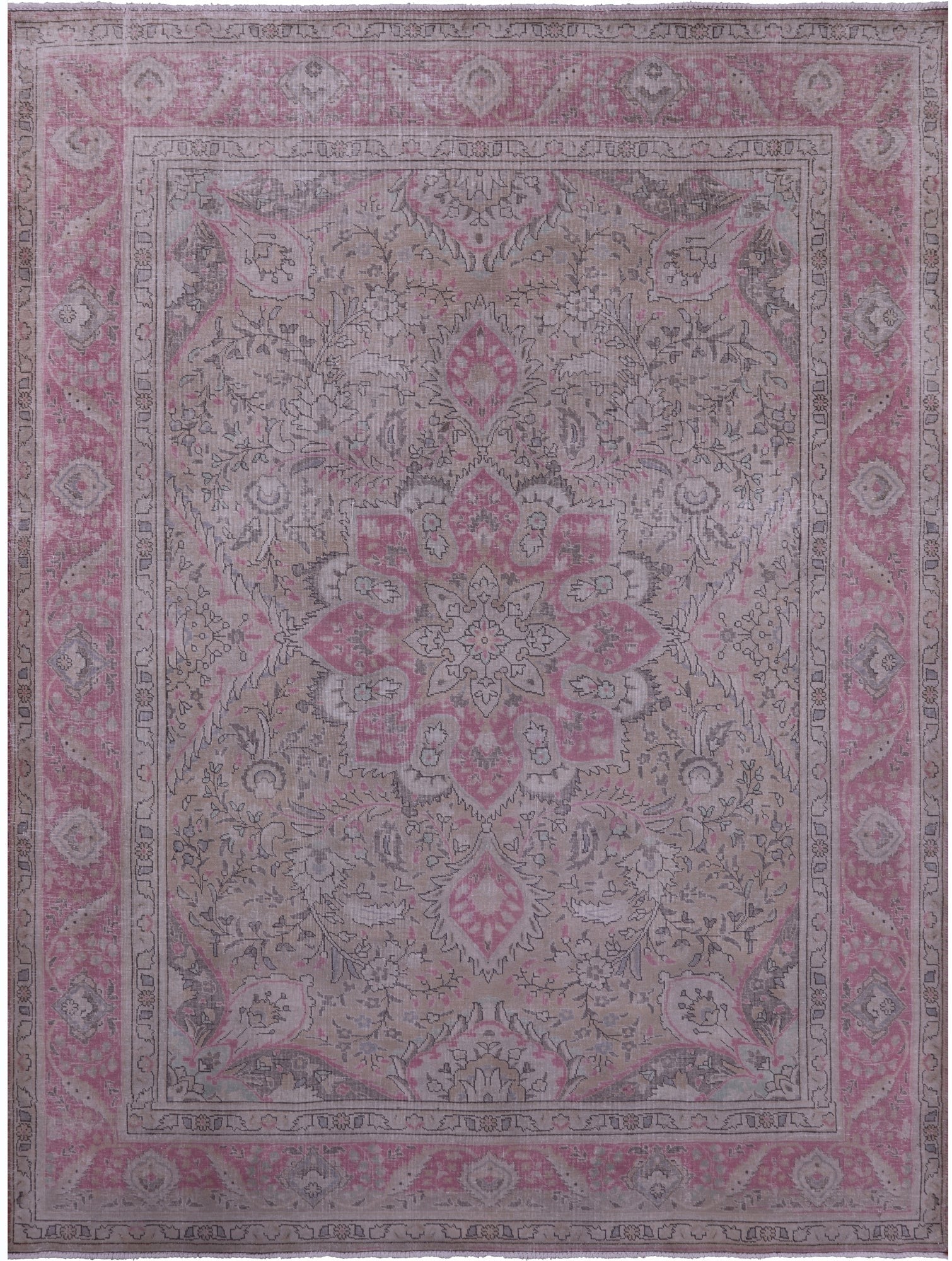 Persian Overdyed Handmade Wool Rug - 8' 3" X 11' 2" - Golden Nile