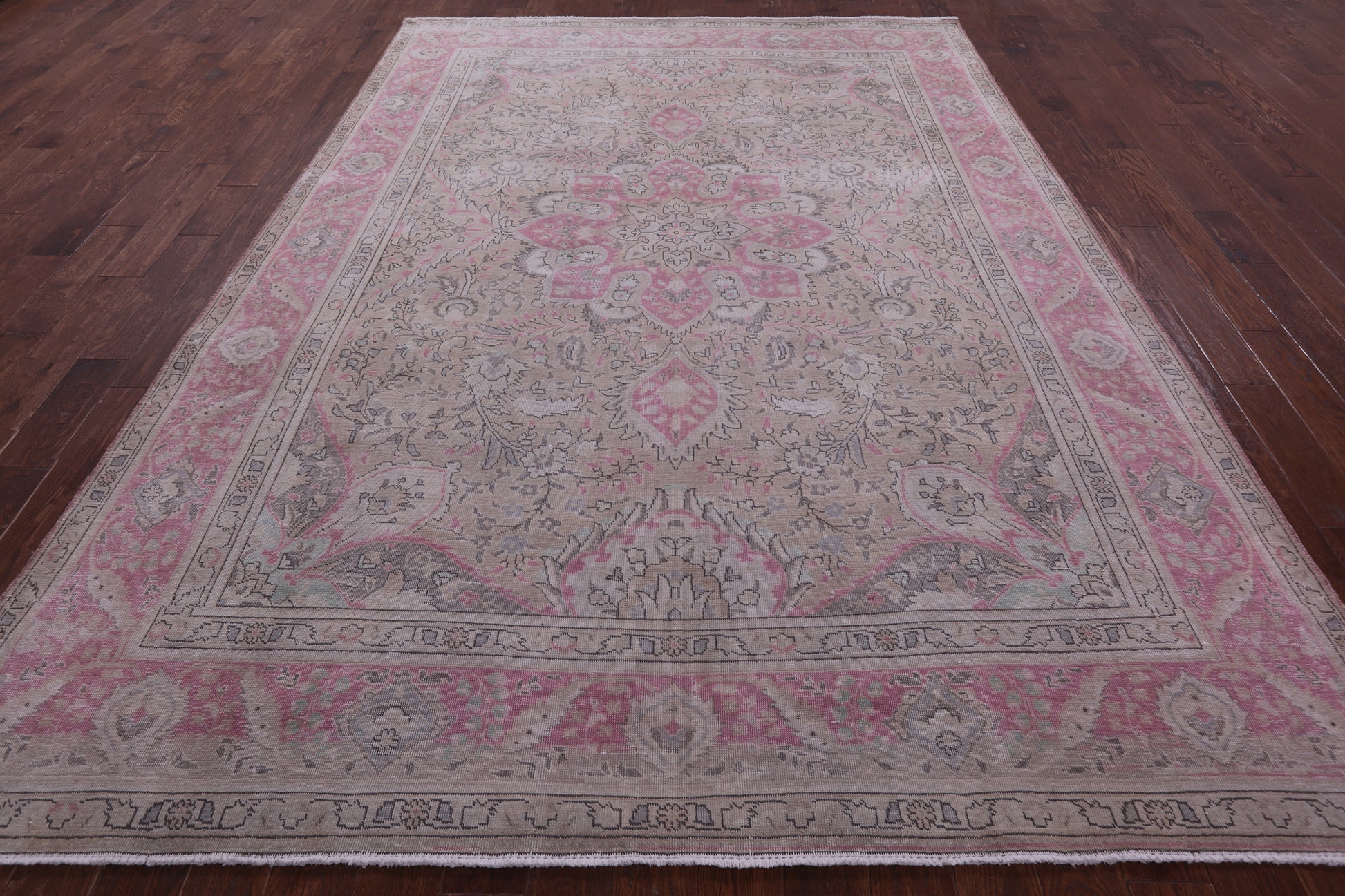Persian Overdyed Handmade Wool Rug - 8' 3" X 11' 2" - Golden Nile