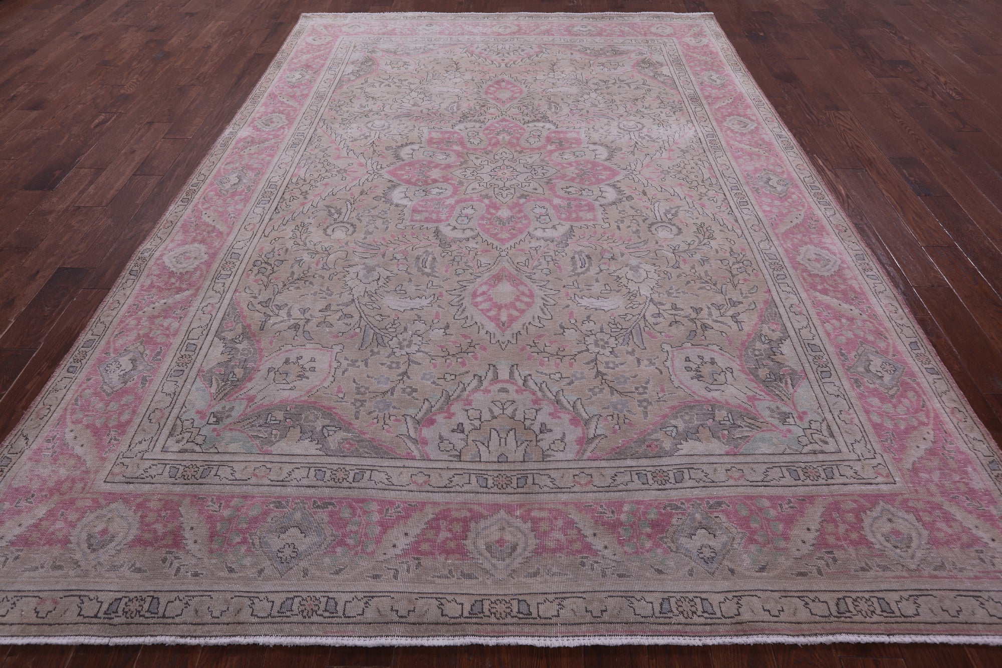 Persian Overdyed Handmade Wool Rug - 8' 3" X 11' 2" - Golden Nile