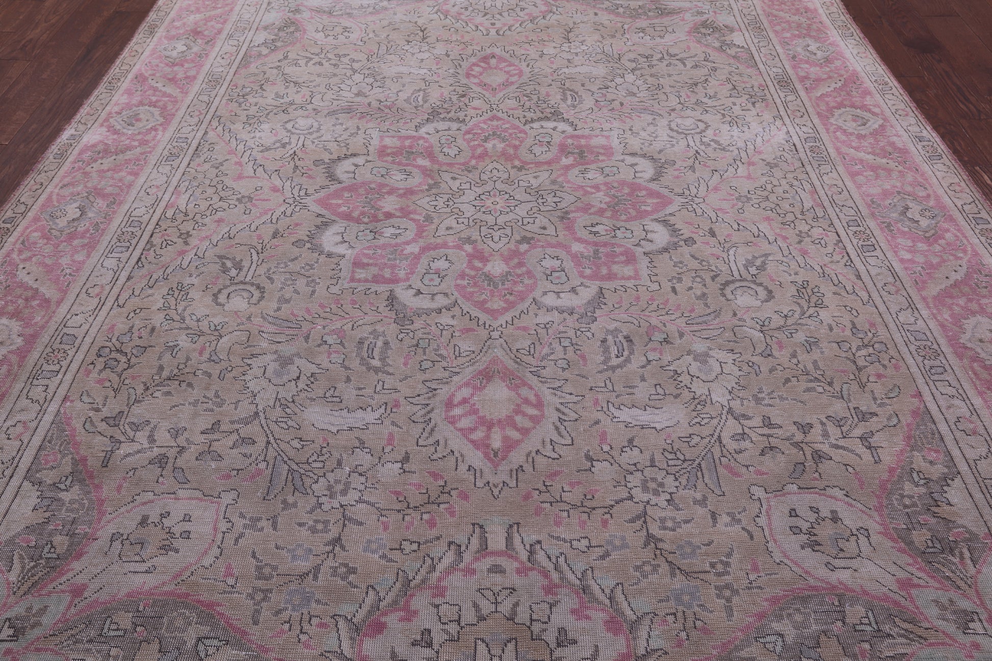 Persian Overdyed Handmade Wool Rug - 8' 3" X 11' 2" - Golden Nile