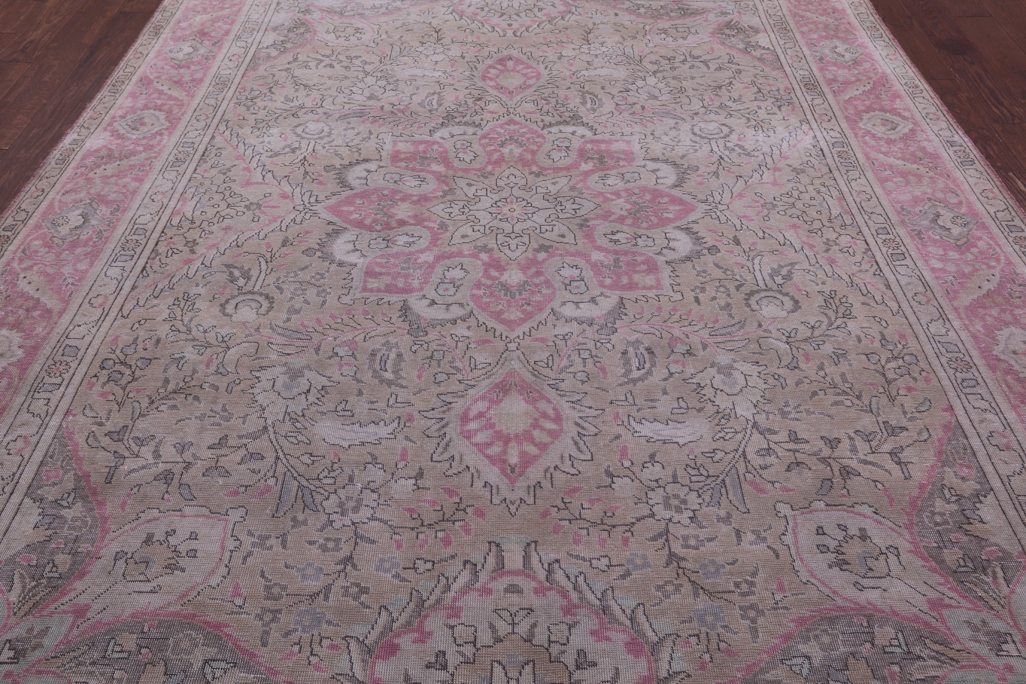 Persian Overdyed Handmade Wool Rug - 8' 3" X 11' 2" - Golden Nile