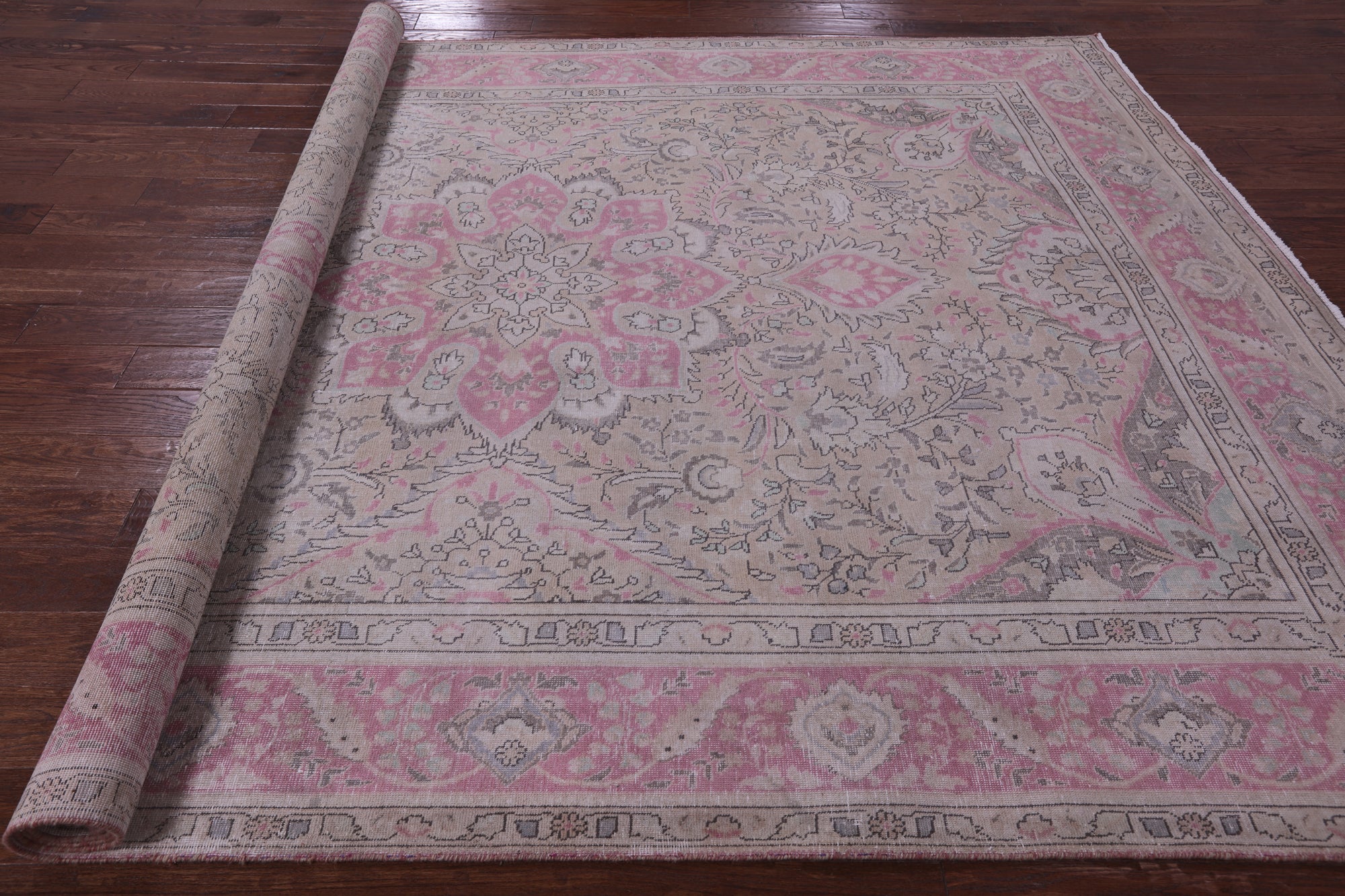 Persian Overdyed Handmade Wool Rug - 8' 3" X 11' 2" - Golden Nile