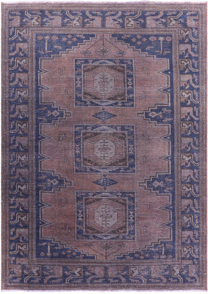 Persian Overdyed Handmade Wool Rug - 8' 2" X 11' 5" - Golden Nile
