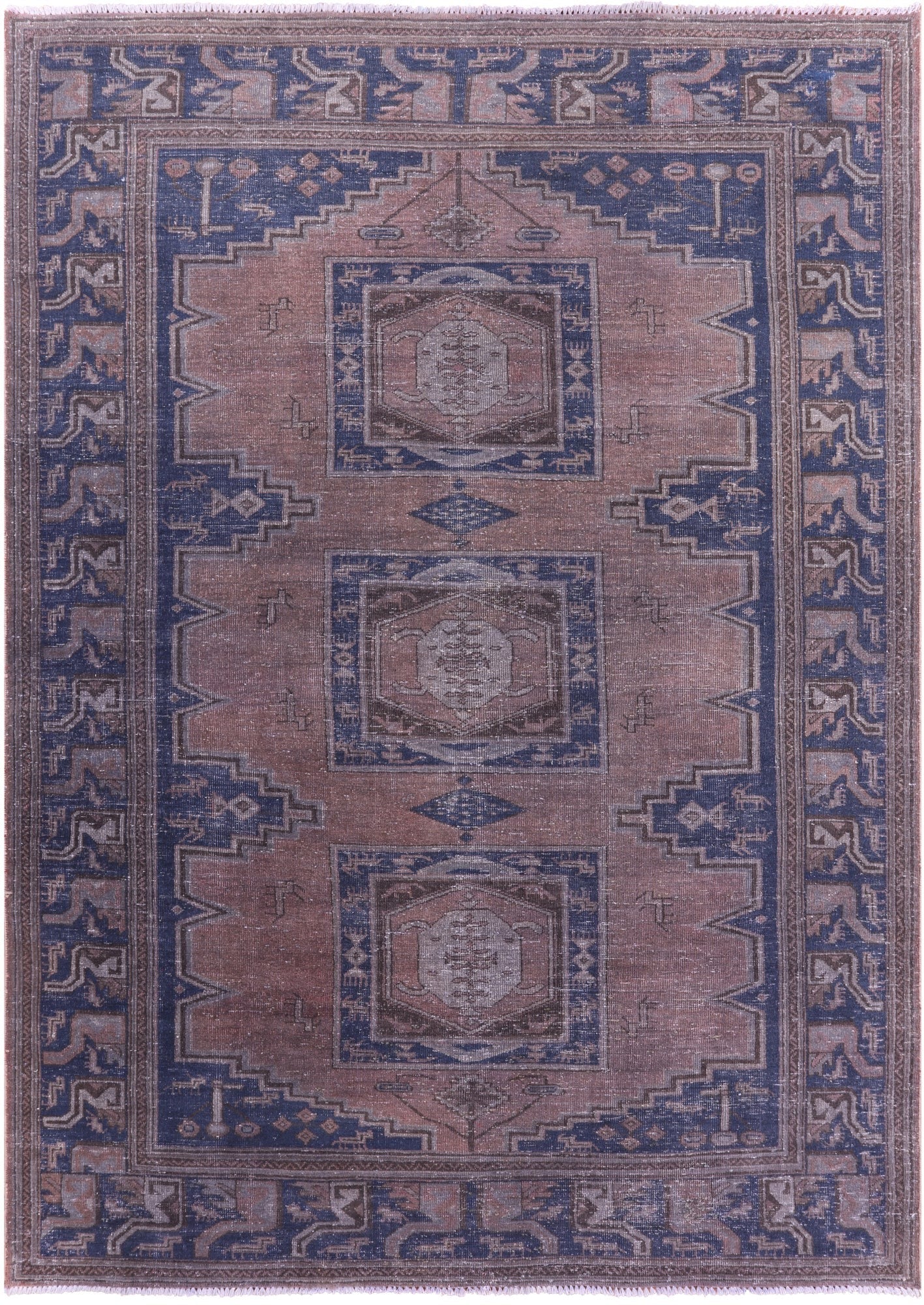 Persian Overdyed Handmade Wool Rug - 8' 2" X 11' 5" - Golden Nile