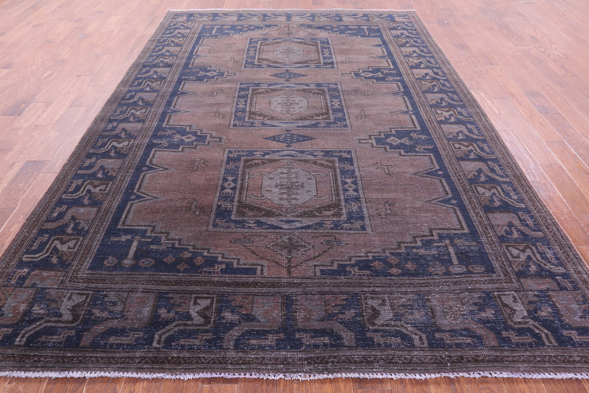 Persian Overdyed Handmade Wool Rug - 8' 2" X 11' 5" - Golden Nile
