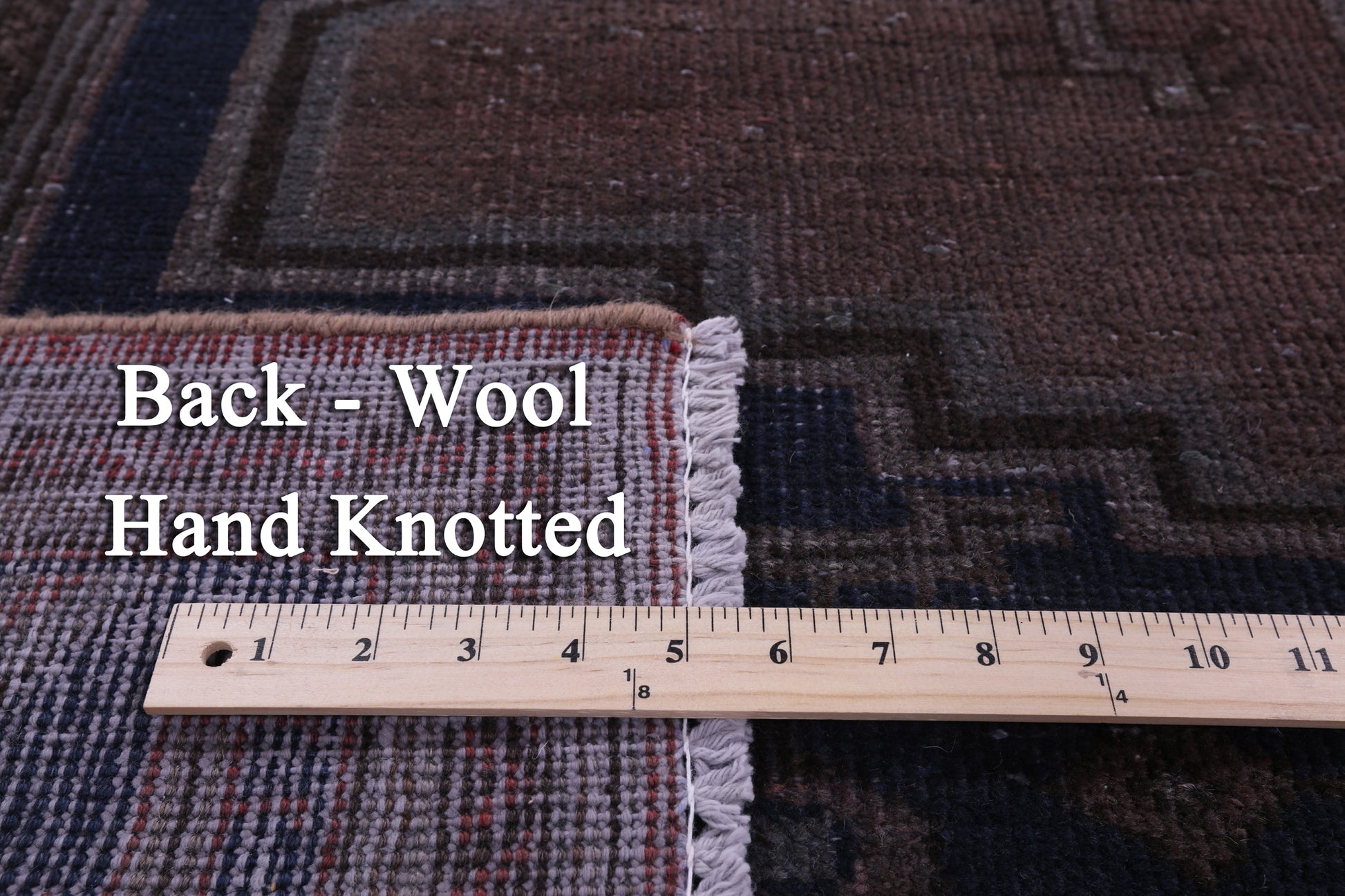 Persian Overdyed Handmade Wool Rug - 8' 2" X 11' 5" - Golden Nile