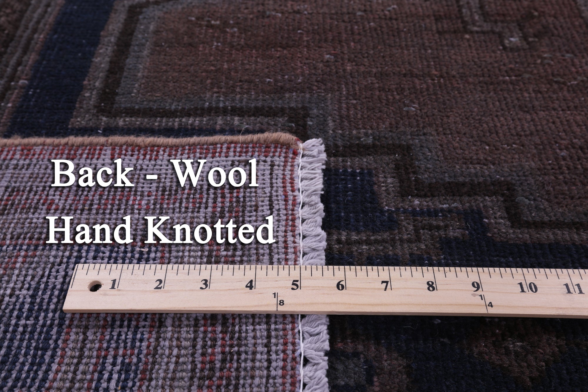 Persian Overdyed Handmade Wool Rug - 8' 2" X 11' 5" - Golden Nile