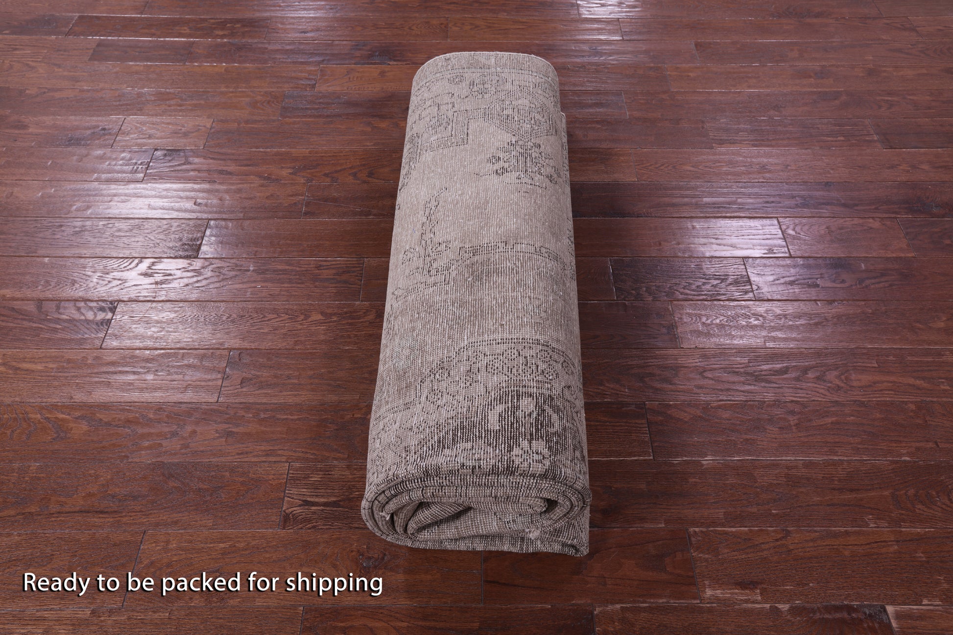 Ivory Persian Vintage White Wash Handmade Wool Rug - 7' 8" X 11' 2" - Golden Nile