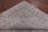 Ivory Persian Vintage White Wash Hand Knotted Wool Rug - 9' 6" X 12' 7" - Golden Nile