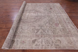 Ivory Persian Overdyed Handmade Wool Rug - 9' 7" X 12' 10" - Golden Nile