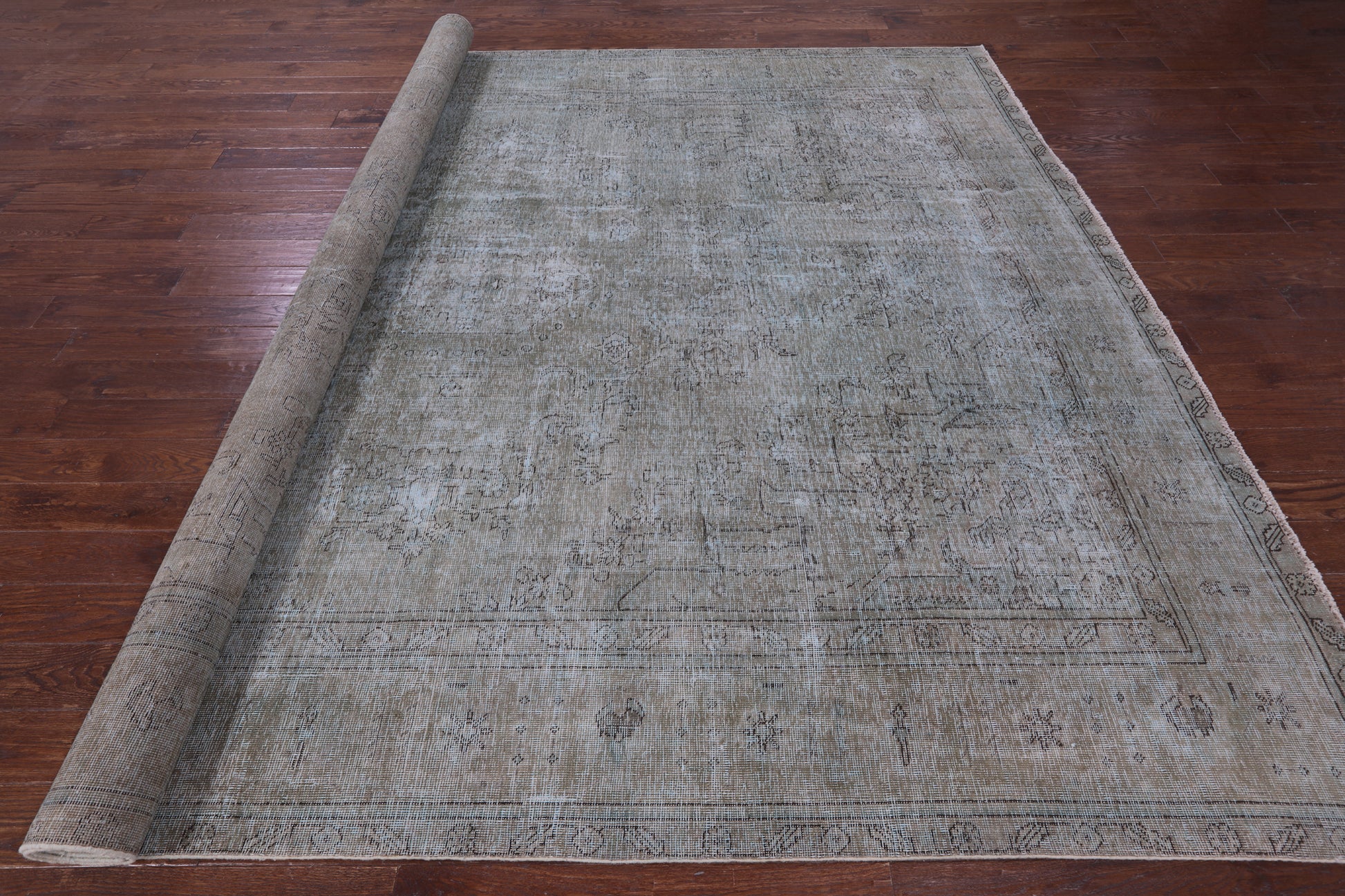 Persian Overdyed Hand Knotted Wool Rug - 9' 6" X 12' 5" - Golden Nile
