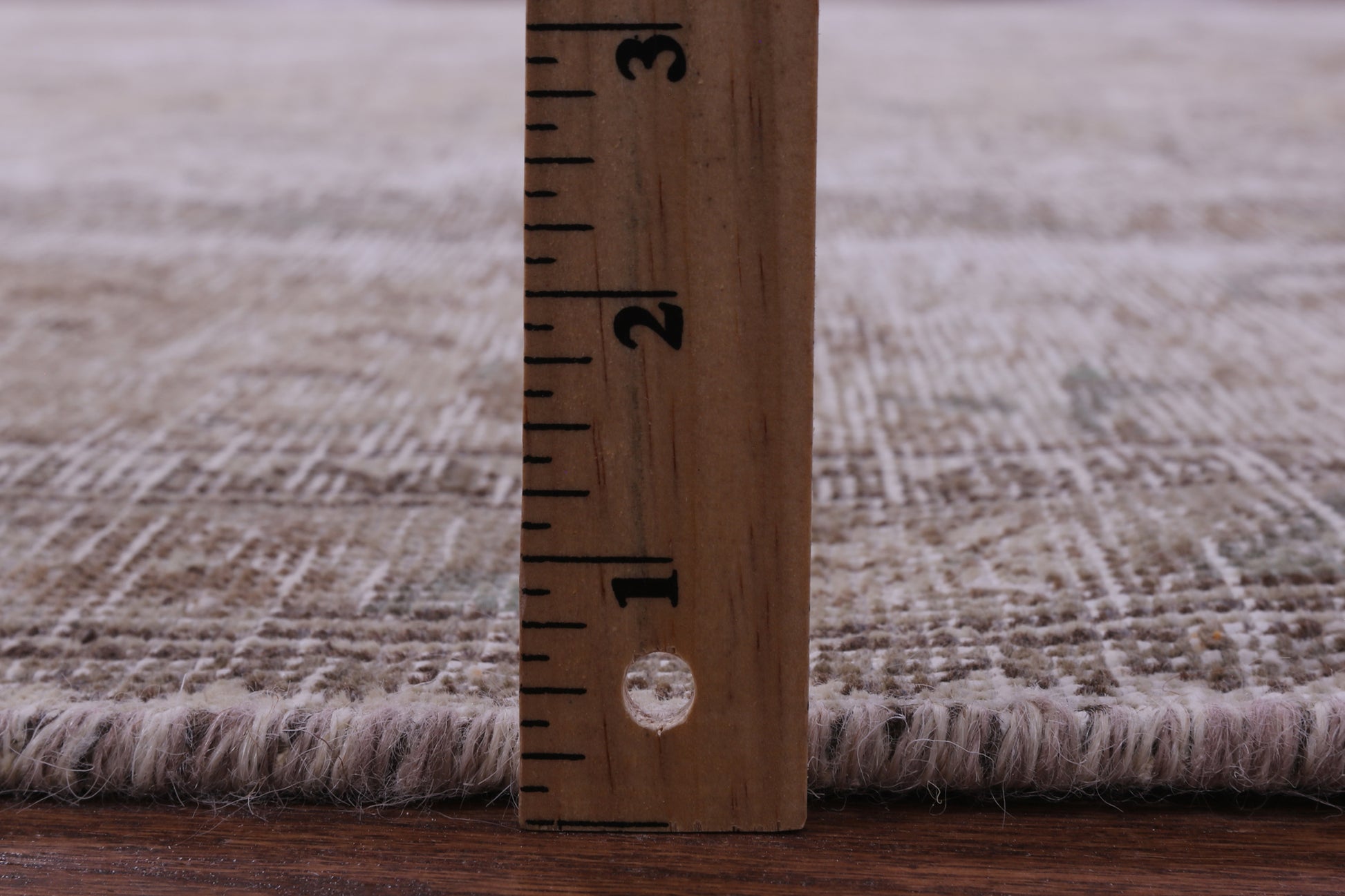 Ivory Persian Vintage White Wash Hand Knotted Wool Rug - 7' 10" X 10' 10" - Golden Nile