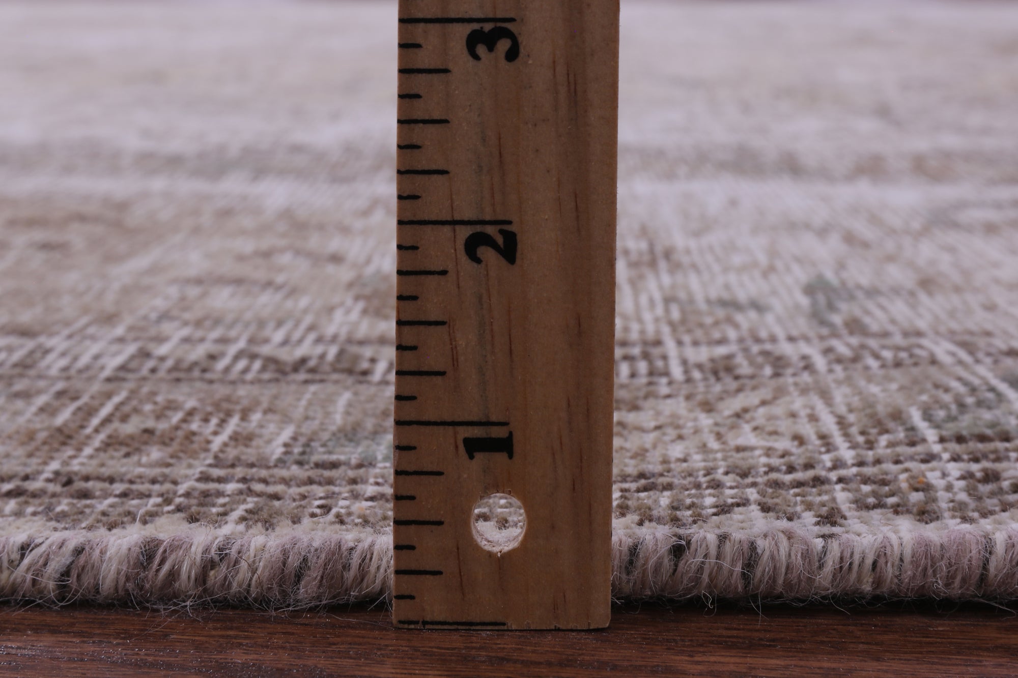 Ivory Persian Vintage White Wash Hand Knotted Wool Rug - 7' 10" X 10' 10" - Golden Nile