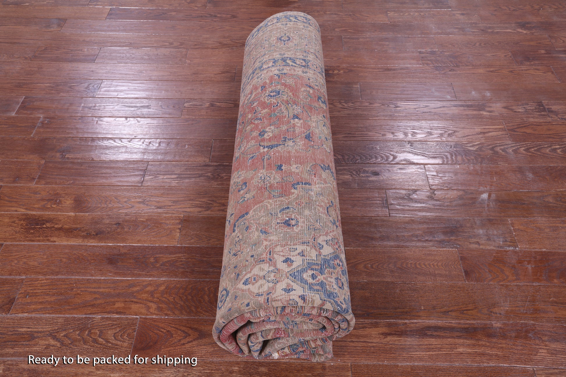 Persian Vintage White Wash Hand Knotted Wool Rug - 9' 3" X 13' 1" - Golden Nile