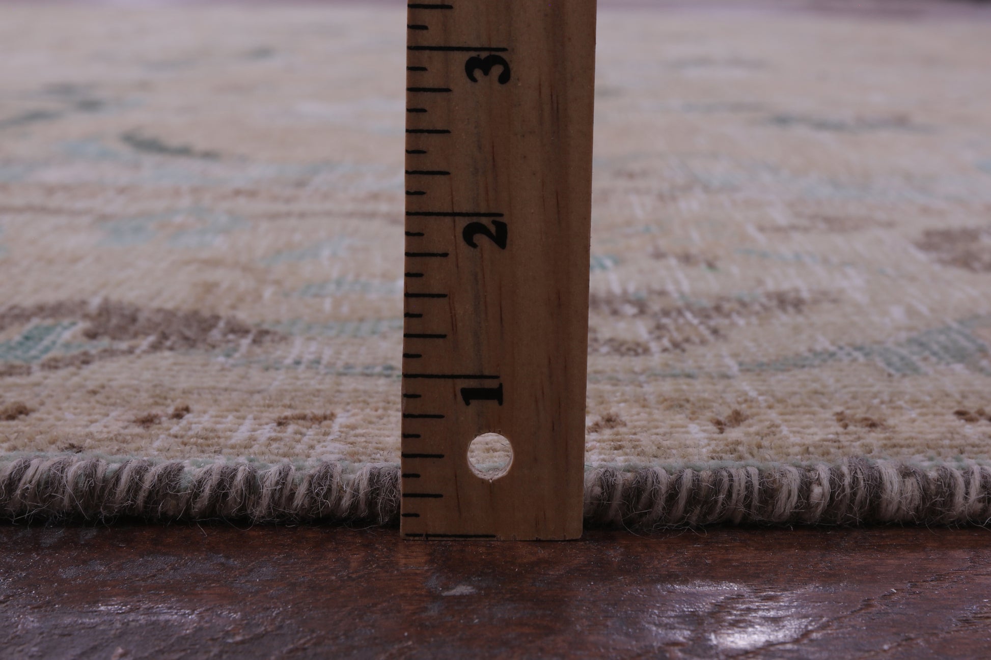 Ivory Persian Vintage White Wash Handmade Wool Rug - 9' 3" X 12' 1" - Golden Nile