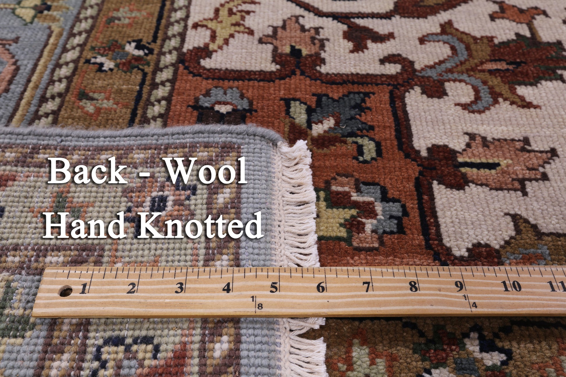 Square Heriz Serapi Hand Knotted Wool Rug - 9' 11" X 10' 0" - Golden Nile