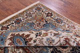 Ivory Heriz Serapi Hand Knotted Wool Rug - 6' 0" X 9' 0" - Golden Nile