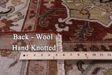 Ivory Heriz Serapi Hand Knotted Wool Rug - 8' 11" X 11' 7" - Golden Nile