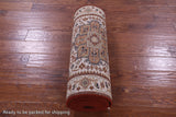 Ivory Heriz Serapi Hand Knotted Wool Runner Rug - 2' 6" X 13' 11" - Golden Nile