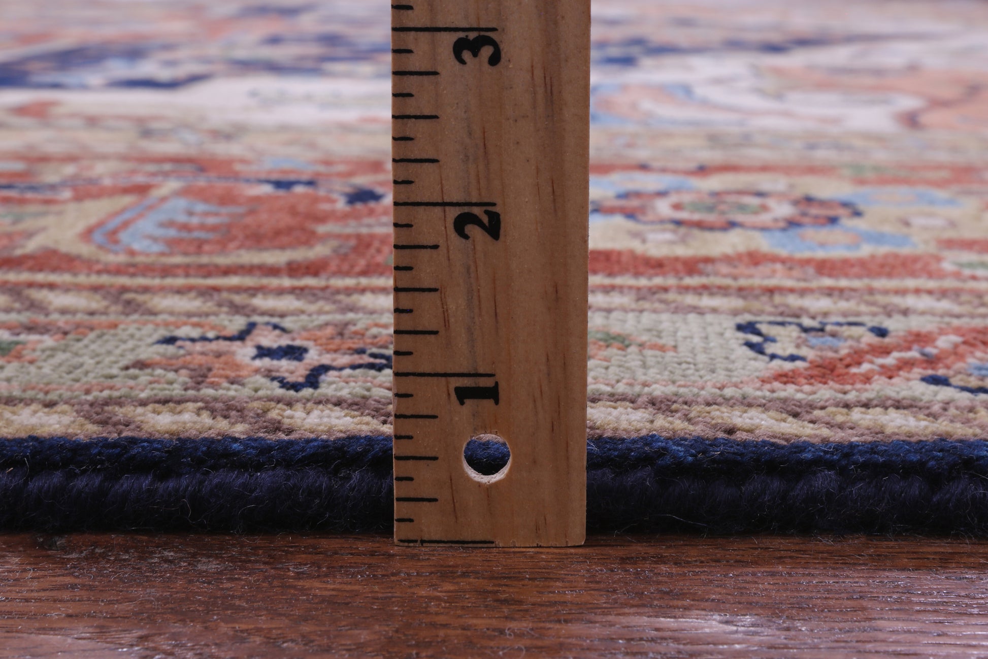 Blue Heriz Serapi Hand Knotted Wool Rug - 9' 11" X 14' 0" - Golden Nile