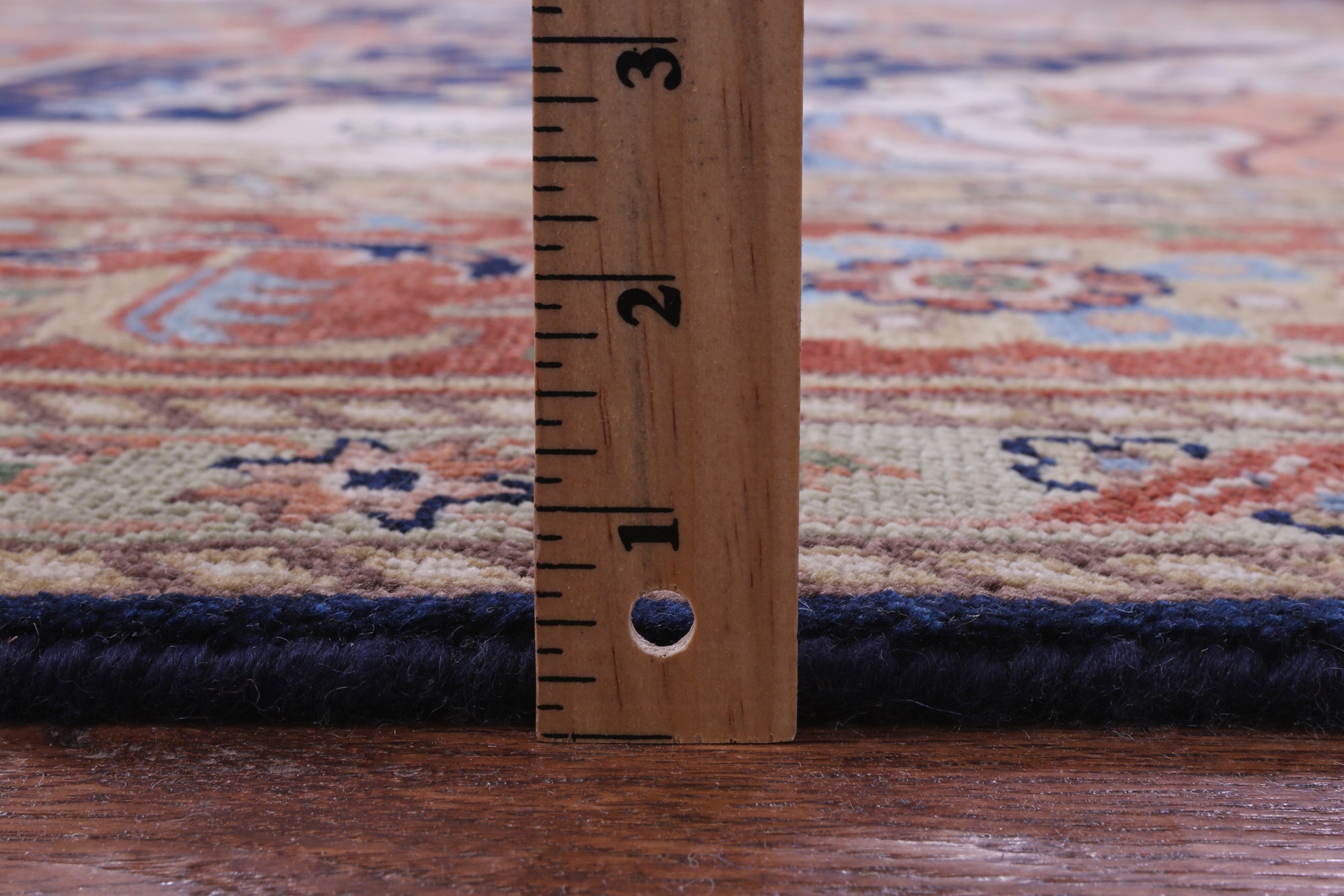 Blue Heriz Serapi Hand Knotted Wool Rug - 9' 11" X 14' 0" - Golden Nile
