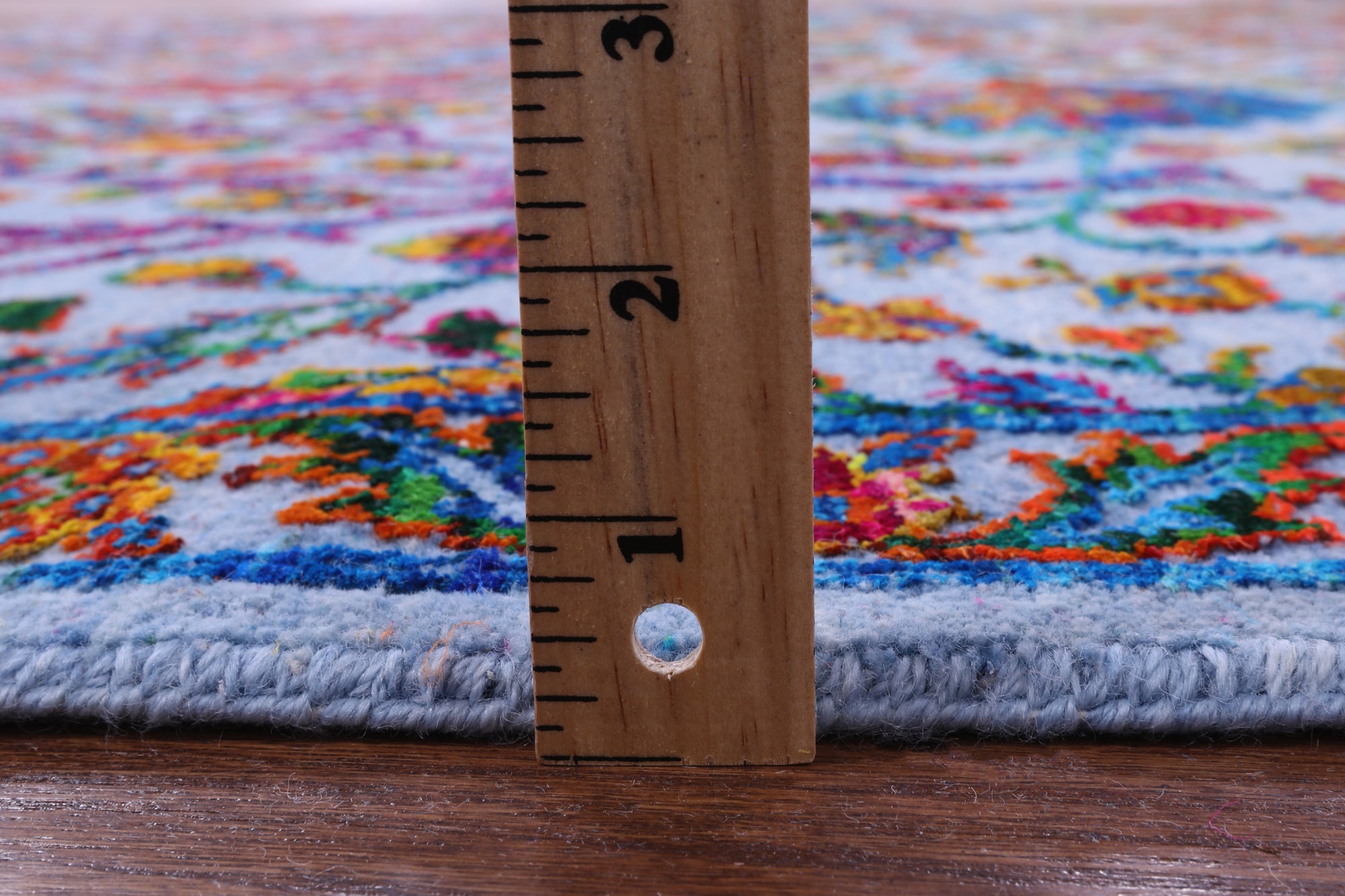 Blue Persian Ziegler Hand Knotted Wool & Silk Rug - 8' 0" X 10' 0" - Golden Nile