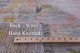 Grey Turkish Oushak Hand Knotted Wool Rug - 12' 1" X 14' 10" - Golden Nile