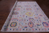 Grey Turkish Oushak Hand Knotted Wool Rug - 12' 2" X 14' 9" - Golden Nile