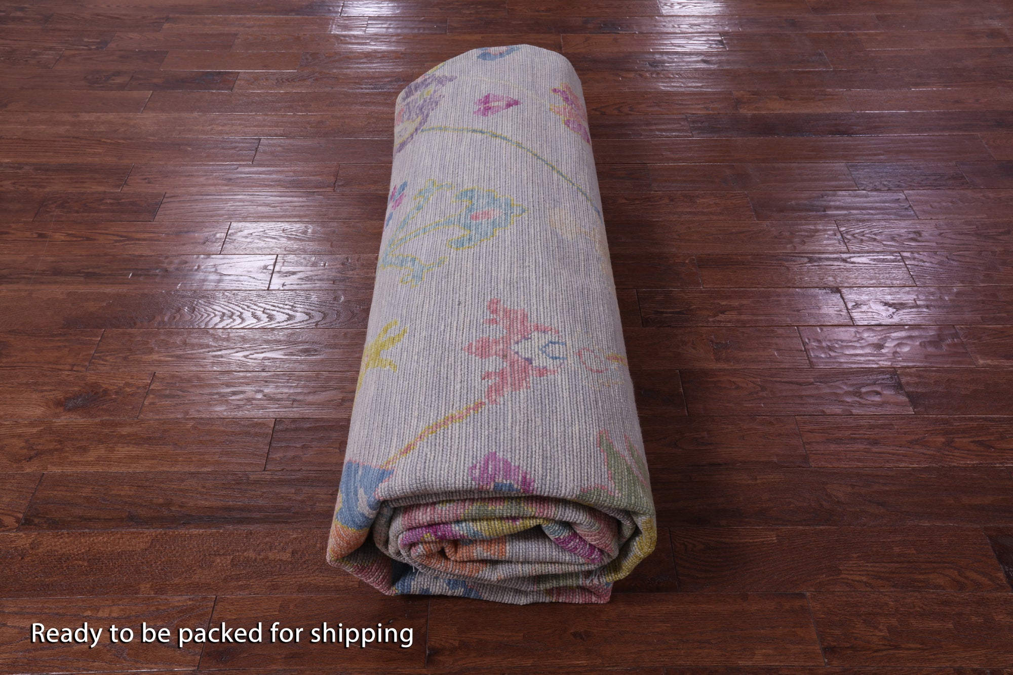 Grey Turkish Oushak Handmade Wool Rug - 12' 2" X 14' 9" - Golden Nile