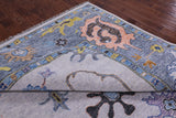 Grey Turkish Oushak Hand Knotted Wool Rug - 12' 3" X 14' 10" - Golden Nile