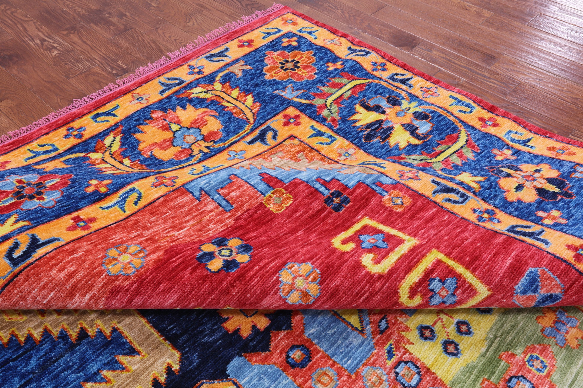 Heriz Serapi Hand Knotted Wool Rug - 12' 2" X 14' 10" - Golden Nile