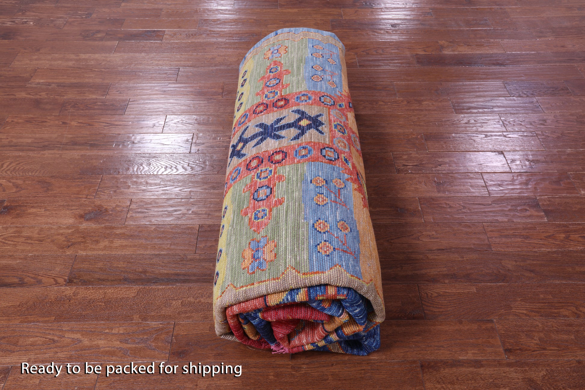 Heriz Serapi Hand Knotted Wool Rug - 12' 2" X 14' 10" - Golden Nile
