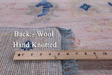 Light Blue Turkish Oushak Hand Knotted Wool Rug - 12' 0" X 14' 10" - Golden Nile