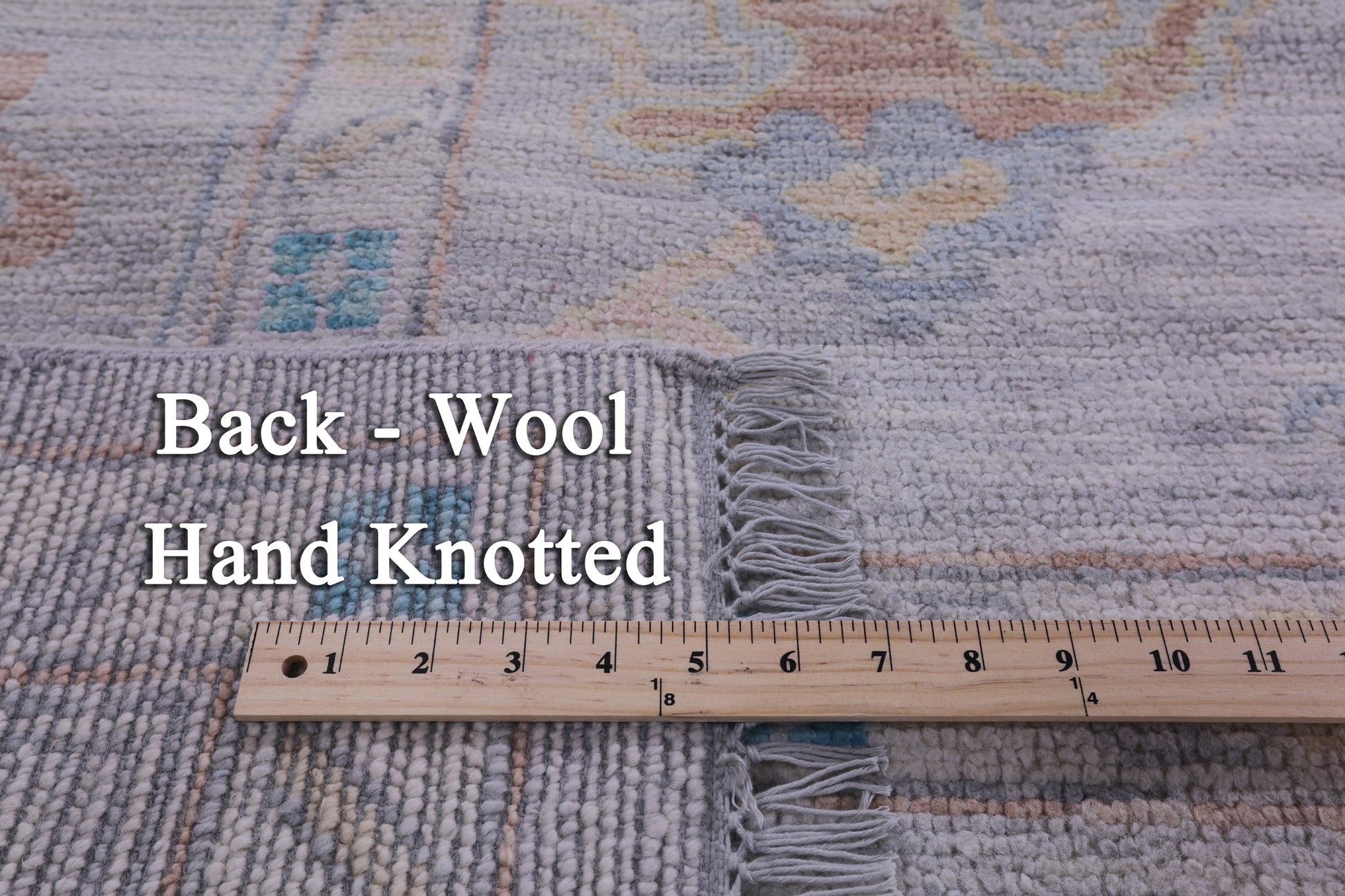 Silver Turkish Oushak Hand Knotted Wool Rug - 9' 11" X 13' 10" - Golden Nile