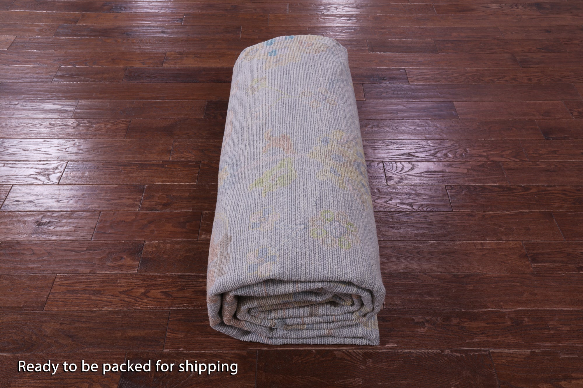 Silver Turkish Oushak Hand Knotted Wool Rug - 9' 11" X 13' 10" - Golden Nile