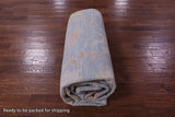 Blue Turkish Oushak Hand Knotted Wool Rug - 10' 0" X 13' 9" - Golden Nile