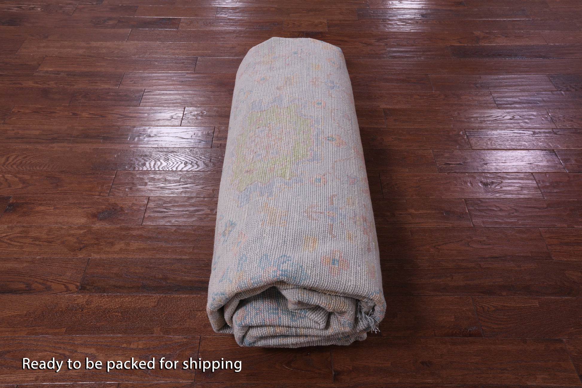 Ivory Turkish Oushak Handmade Wool Rug - 10' 1" X 14' 0" - Golden Nile