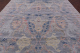 Grey Turkish Oushak Handmade Wool Rug - 10' 1" X 13' 9" - Golden Nile