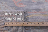 Grey Turkish Oushak Handmade Wool Rug - 10' 1" X 13' 9" - Golden Nile