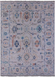 Grey Turkish Oushak Hand Knotted Wool Rug - 10' 3" X 13' 11" - Golden Nile