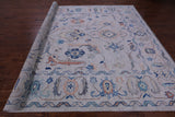 Grey Turkish Oushak Hand Knotted Wool Rug - 10' 3" X 13' 11" - Golden Nile