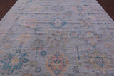 Grey Kazak Hand Knotted Wool Rug - 10' 2" X 14' 0" - Golden Nile