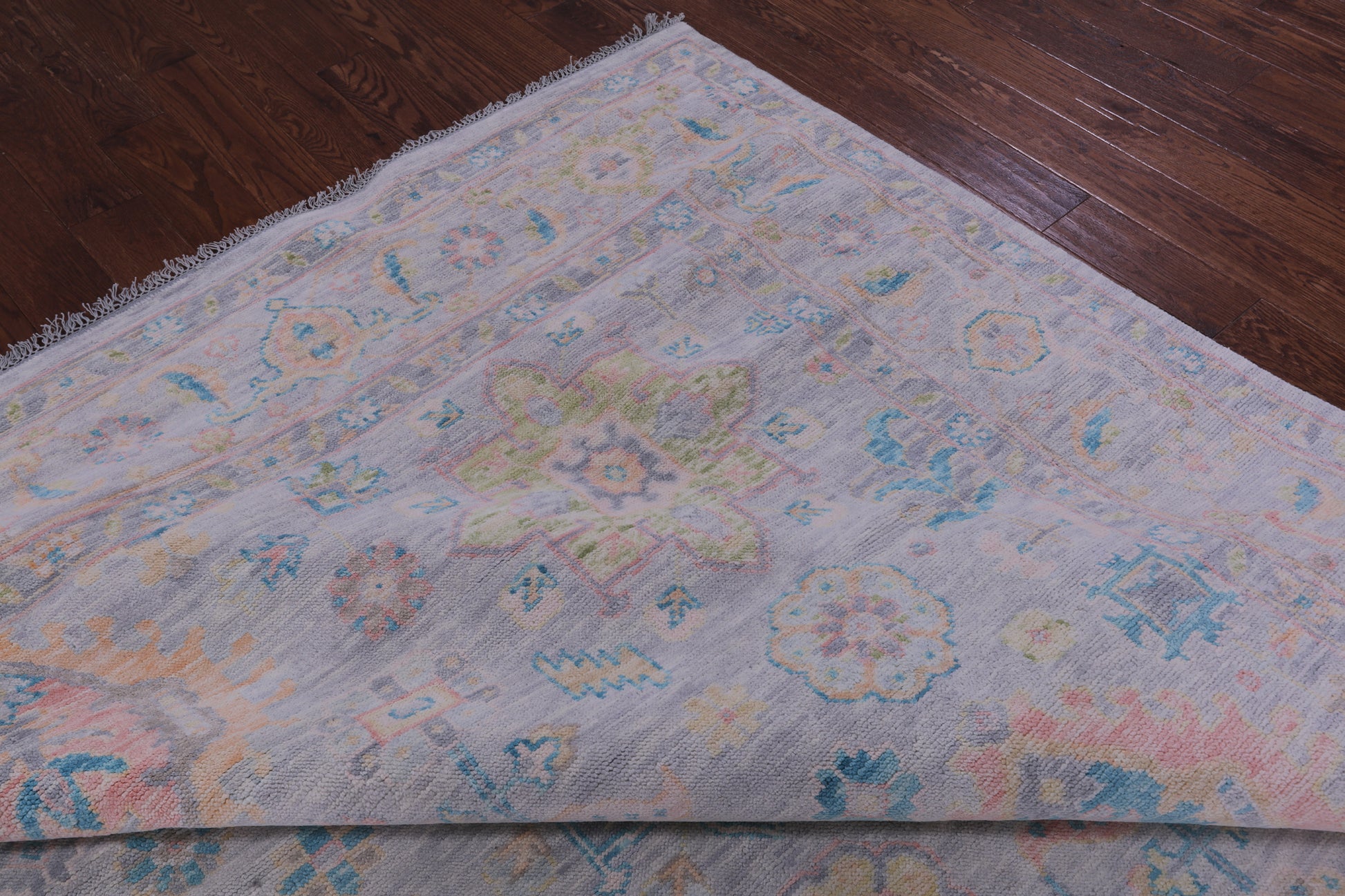 Grey Kazak Hand Knotted Wool Rug - 10' 2" X 14' 0" - Golden Nile