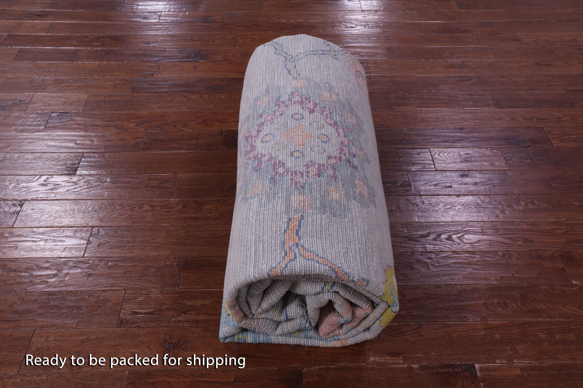 Grey Turkish Oushak Hand Knotted Wool Rug - 10' 2" X 14' 0" - Golden Nile