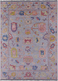 Grey Turkish Oushak Hand Knotted Wool Rug - 10' 1" X 13' 9" - Golden Nile
