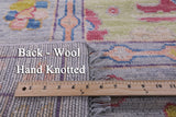 Grey Turkish Oushak Hand Knotted Wool Rug - 10' 1" X 13' 9" - Golden Nile